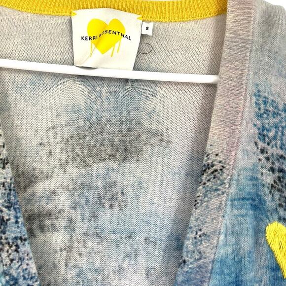 Kerri Rosenthal S Willie v-neck cashmere womens cardigan sweater luxury designer - Picture 5 of 10